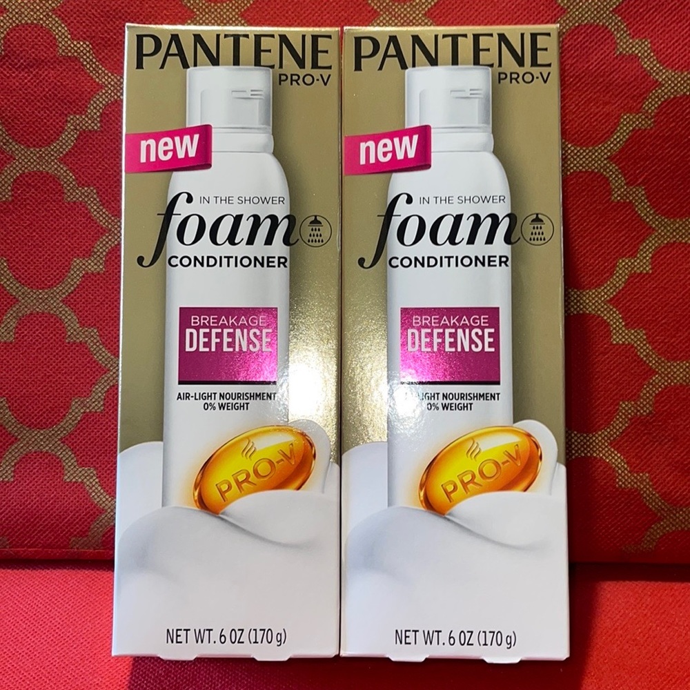 2 NEW UNOPENED PANTENE PRO-V FOAM CONDITIONER